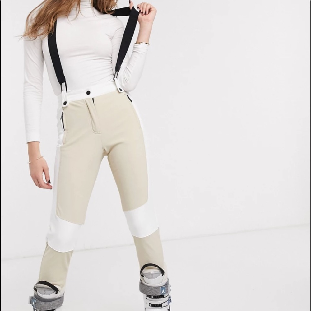 Topshop SNO ski trousers in nude